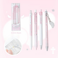 4-Pack Pearl Angel 0.5mm Black Gel Pens – Smooth Writing Set