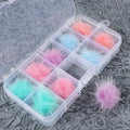 10Pc Fluffy Pom Pom Nail Art Decorations – Magnetic Manicure Nail Art Decoration Nixie 02
