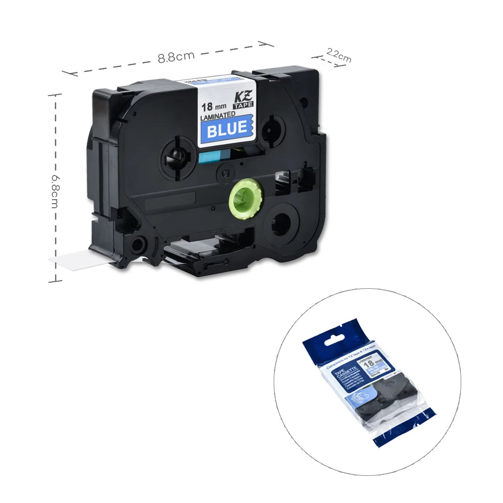 TZe-241 18mm Compatible Brother P-Touch Label Tape – 21 Colors Label Maker Tape Nixie