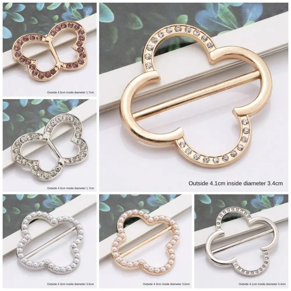 Pearl Scarf Ring Clip & Tie Buckle for Women – Gold & Silver Scarf Ring Clip Nixie