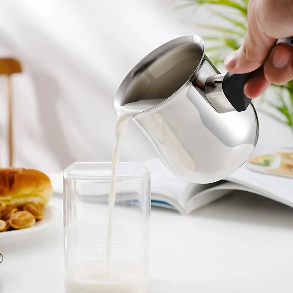 2-Piece Stainless Steel Mini Milk Pot & Butter Warmer Saucepan Mini Saucepan Set Nixie