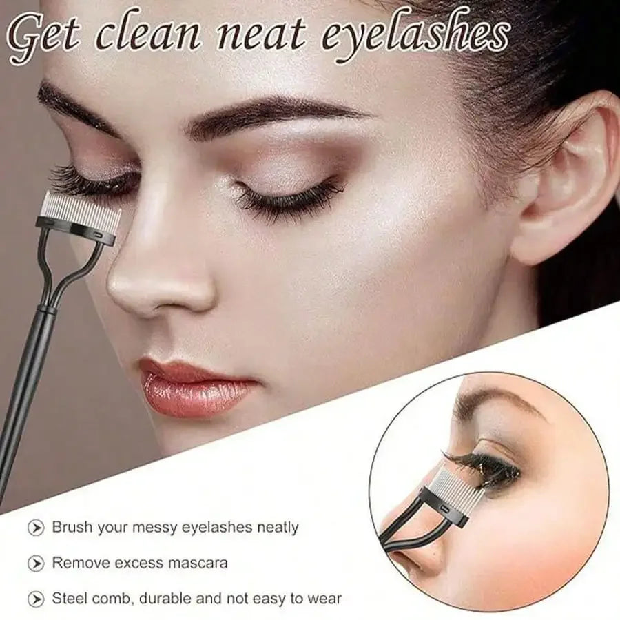 11-in-1 Eyelash Curler Kit with Comb & 4 Silicone Refill Pads