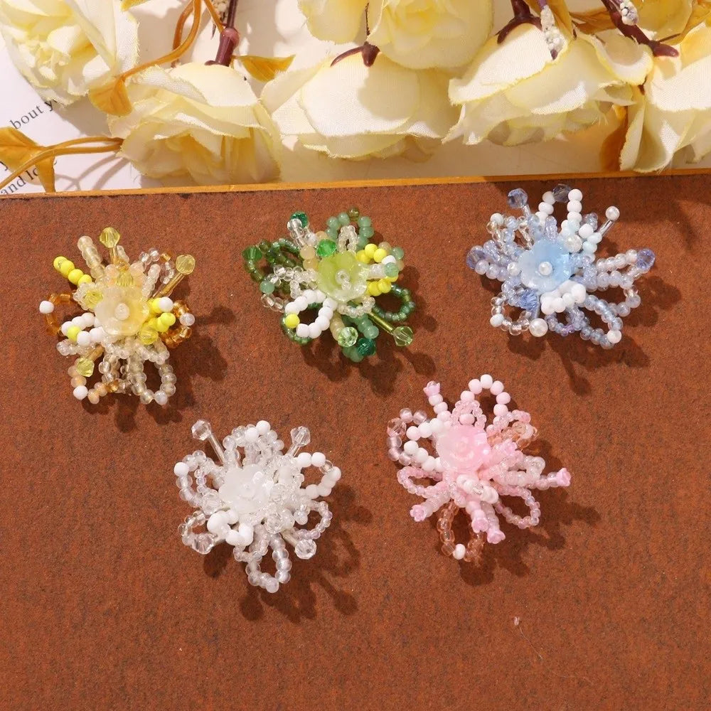 Beaded Lily of the Valley Flower Cluster DIY Earring Patches (2 Pc)