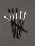 6PCS Double-Sided Eyeshadow Sponge Smudge Brush Set | Nixie Eyeshadow Brush Set Nixie Black