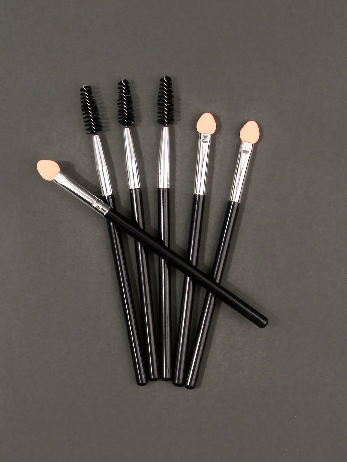 6PCS Double-Sided Eyeshadow Sponge Smudge Brush Set | Nixie Eyeshadow Brush Set Nixie Black