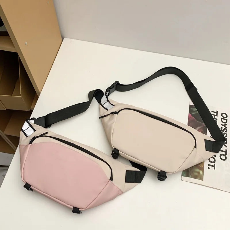 Color Block Crossbody Bag – Unisex Nylon Satchel | All Seasons Crossbody Bag Nixie