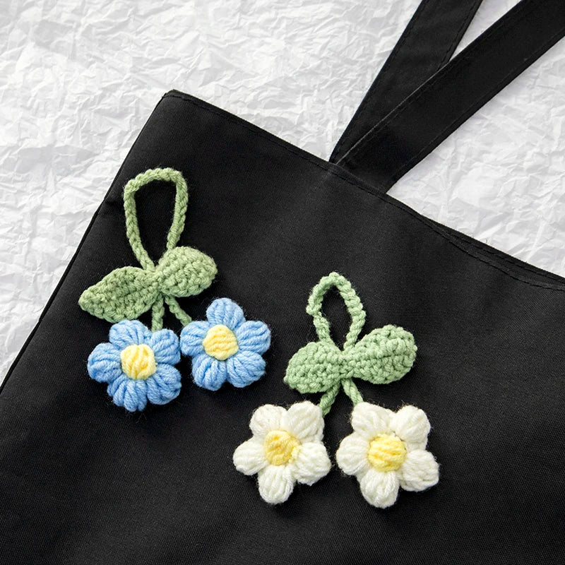 Handmade Crochet Lily of the Valley Flower Keychain Flower Keychain Nixie