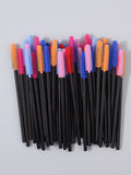 50PCS Silicone Mascara Brush Set – Eyelash Comb & Eyebrow Wand Mascara Brush Set Nixie MULTI