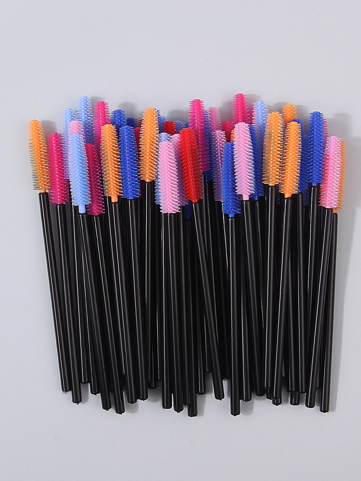 50PCS Silicone Mascara Brush Set – Eyelash Comb & Eyebrow Wand Mascara Brush Set Nixie MULTI