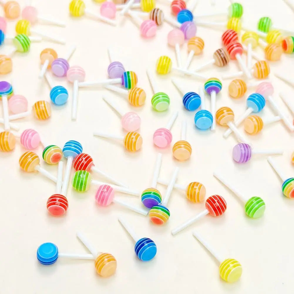 Miniature Resin Lollipop Figurines – Dollhouse & DIY Decor