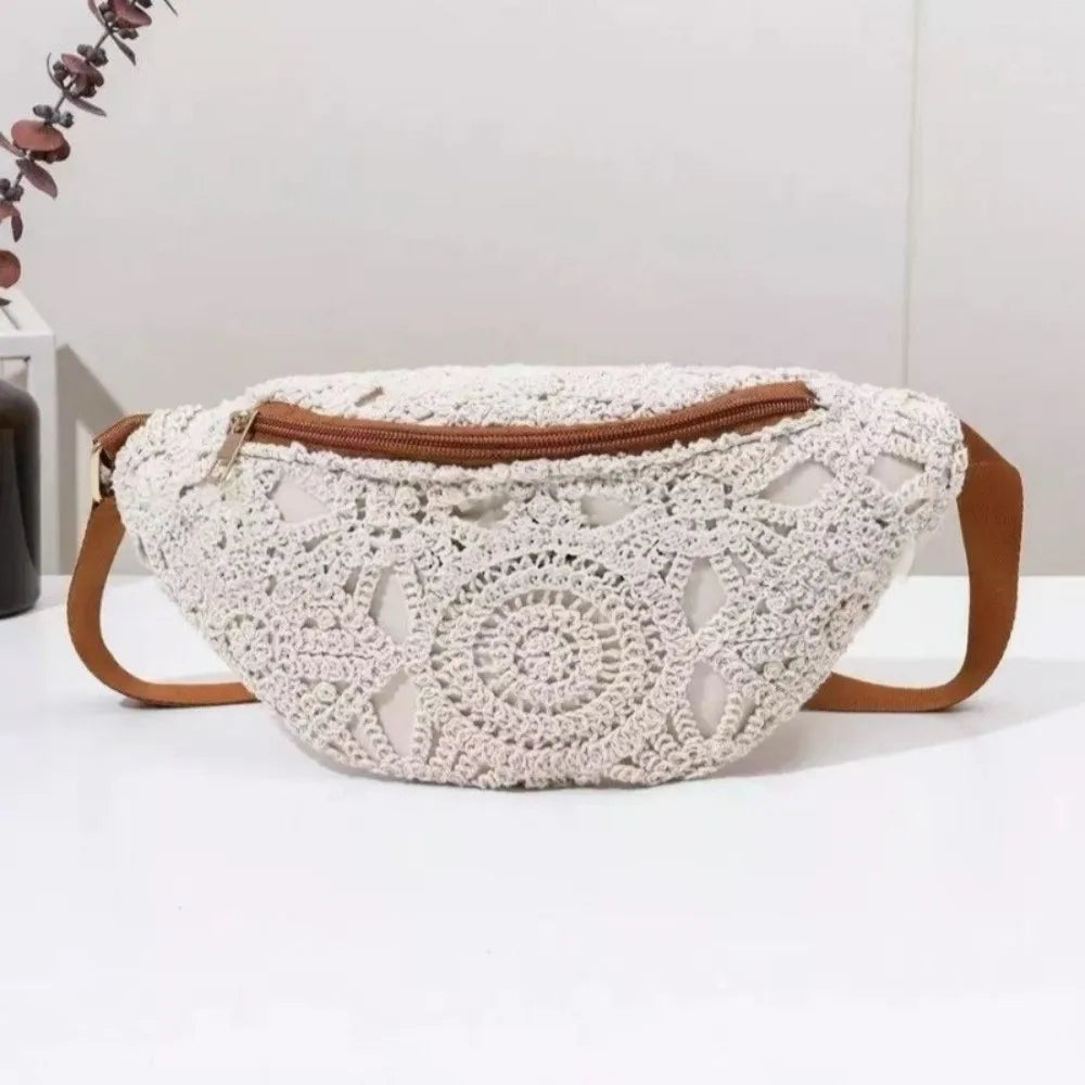 Bohemian PU Leather Waist Bag – Crossbody Beach Chest Bag Waist & Crossbody Bag Nixie