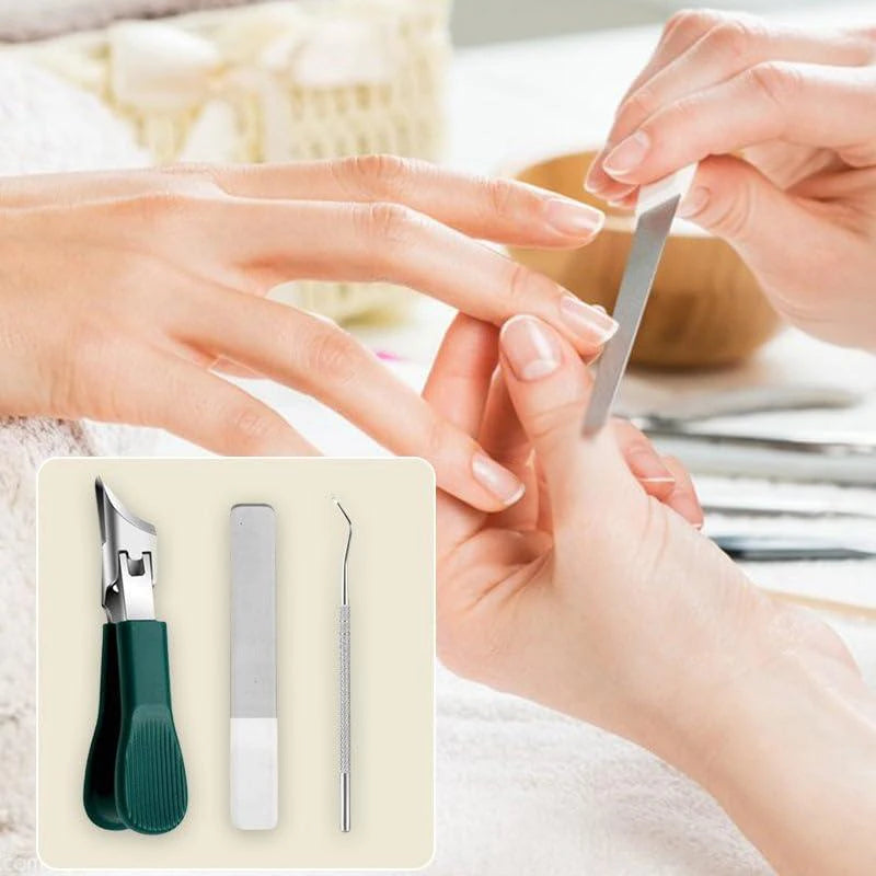 3-Piece Eagle Beak Nail Clipper Kit – Wide Jaw Thick Nails