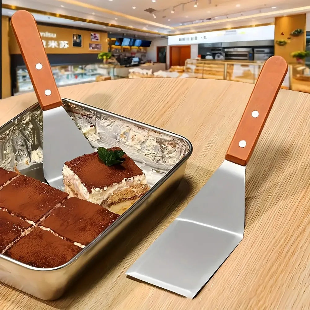 Stainless Steel Pizza & BBQ Spatula Cake Server Turner Kitchen Spatula Nixie