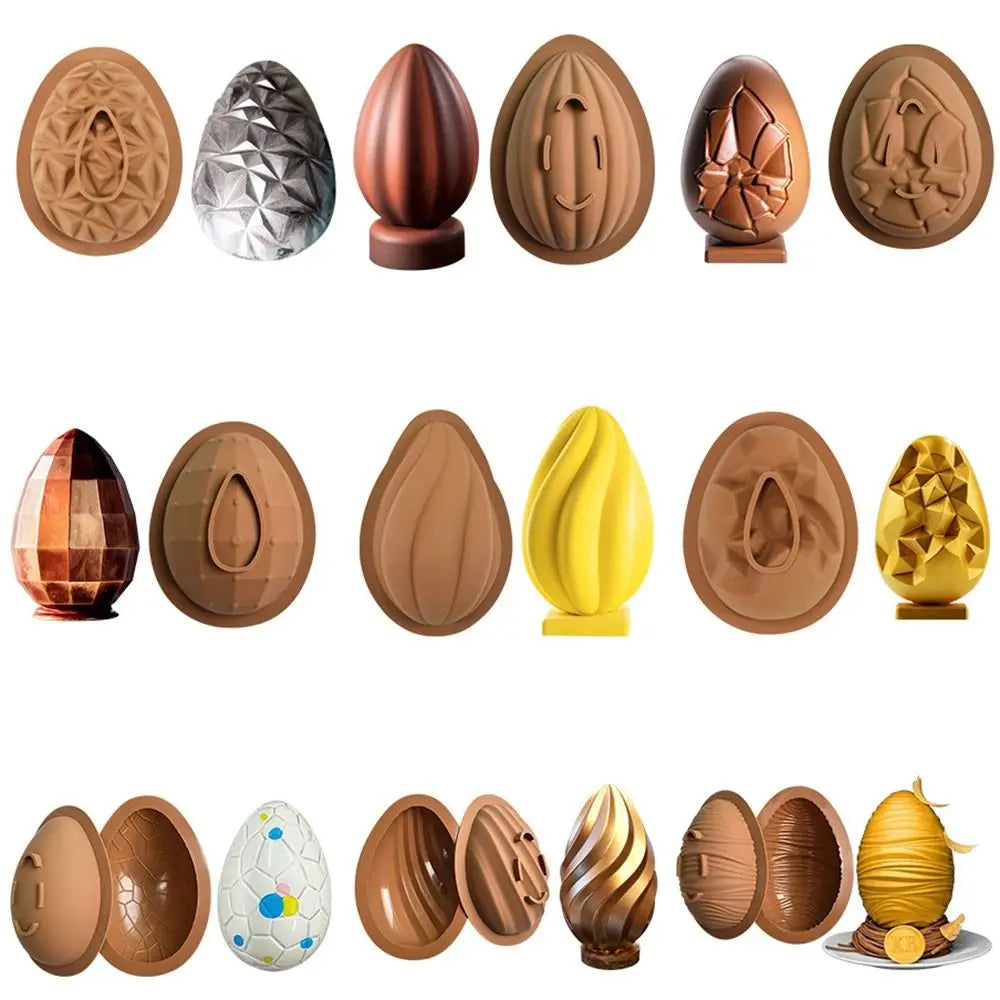 Large Silicone Easter Egg Mold – 3D Breakable Chocolate & Candy Silicone Baking Mold Nixie