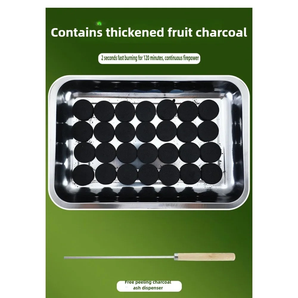 Portable Disposable Charcoal Grill Set – BBQ, Camping & Picnic Portable Charcoal Grill Nixie