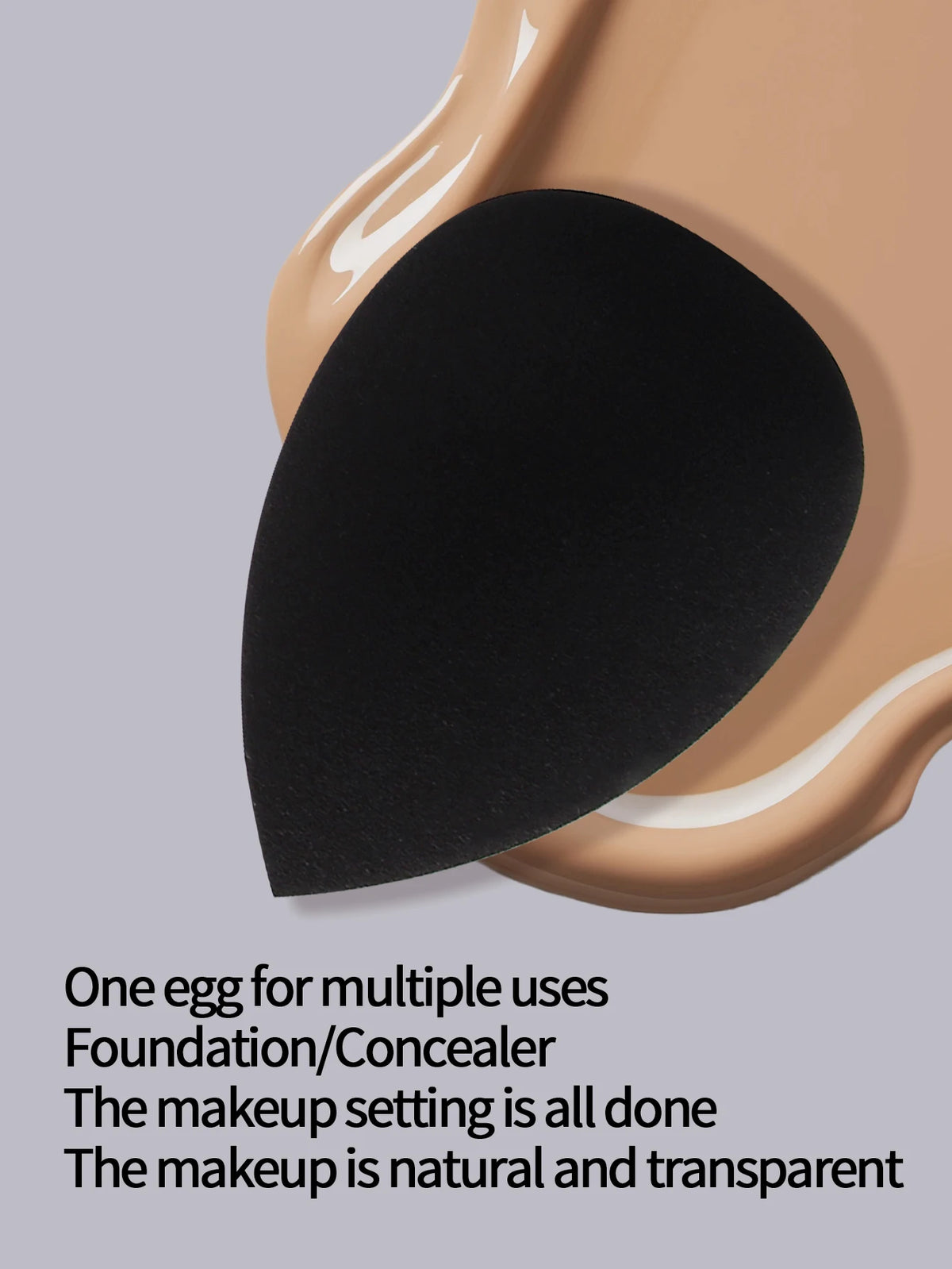 12-Piece Black Beauty Egg Makeup Sponge Set – Dry & Wet Makeup Sponge Set Nixie