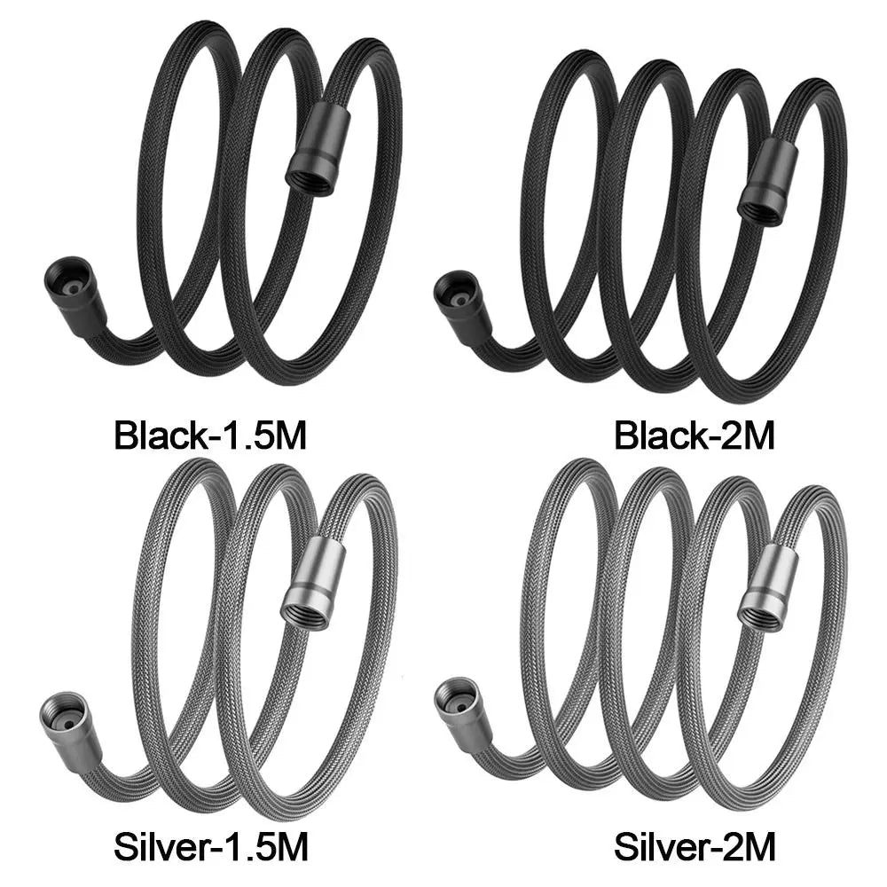 Anti-Tangle Shower Hose 1.5M/2M Flexible High Pressure Nylon Shower Hose Nixie