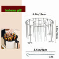24-Skewer Vertical Air Fryer Rack – Stainless Steel Kabob Set