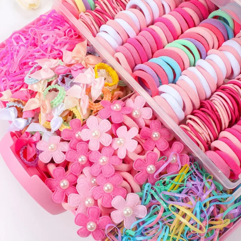 850-Piece Girls Hair Accessories Set – Clips, Bands & Barrettes Girls Hair Accessories Nixie