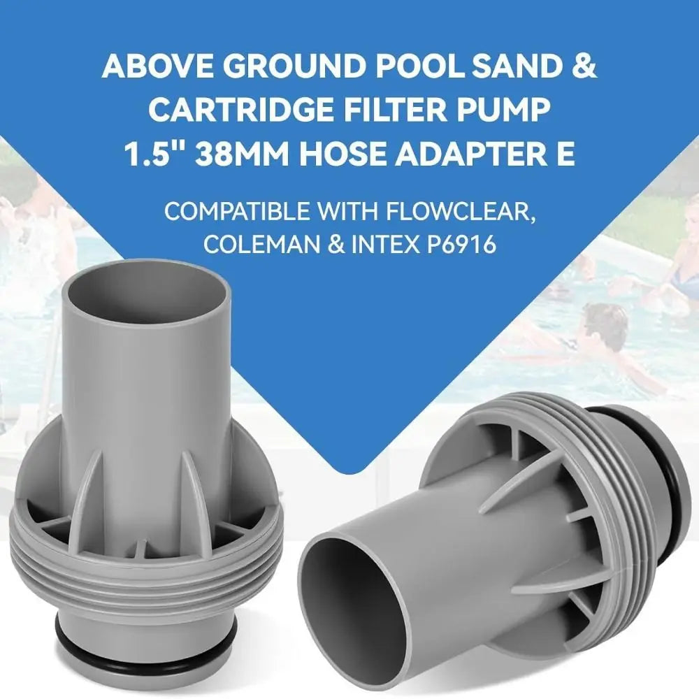 38mm Pool Hose Adapter ABS Filter Pump Connector for P6916 Pool Hose Adapter Nixie