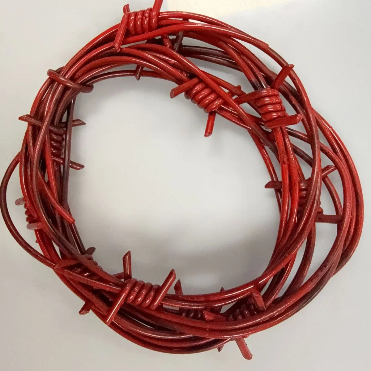 Fake Barbed Wire Halloween Prop – Haunted House Decor 2.5m Halloween Prop Decor Nixie Red 1pc (2.5m)
