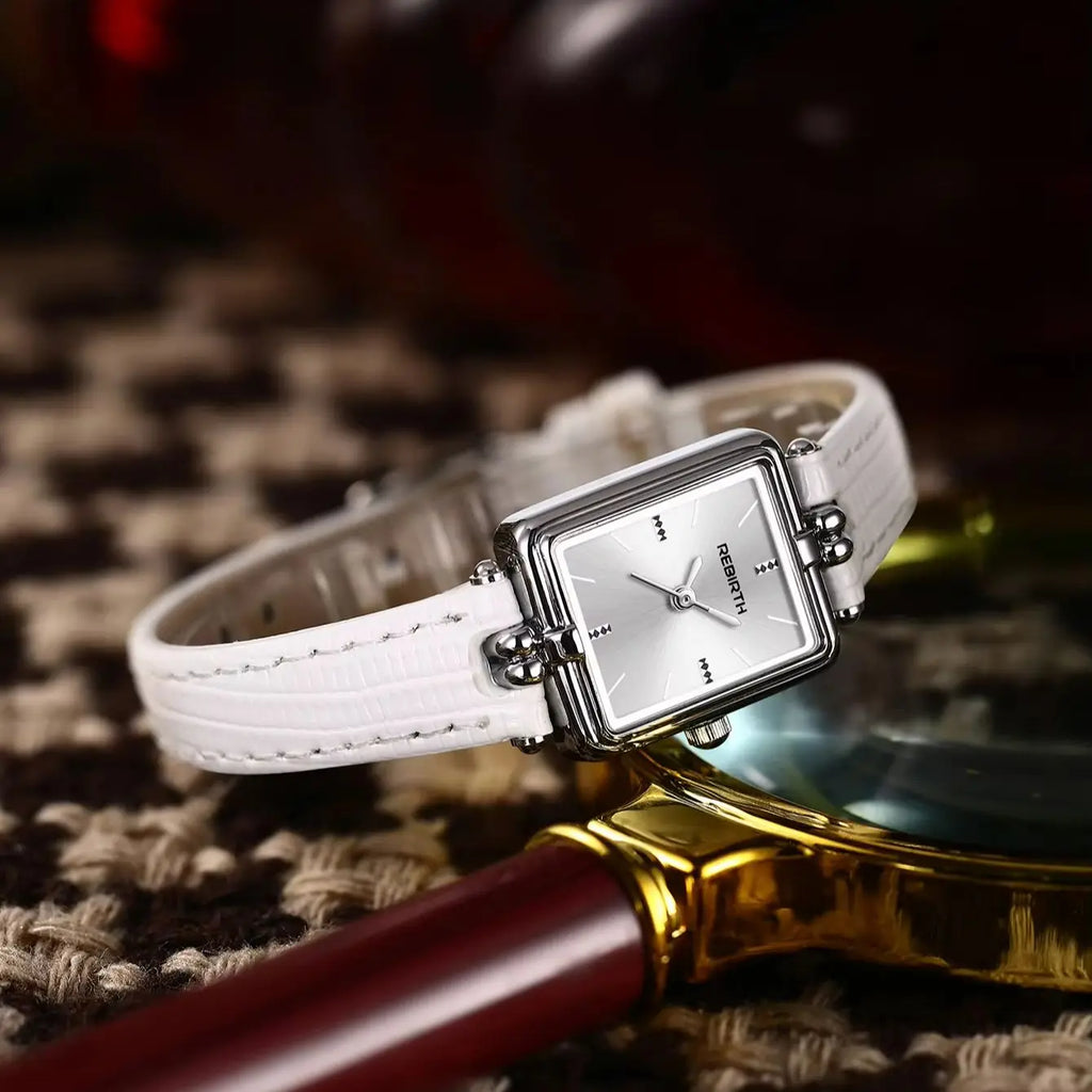 REBIRTH Roman Scale Quartz Watch | Leather Band Minimalist Quartz Wrist Watch Nixie