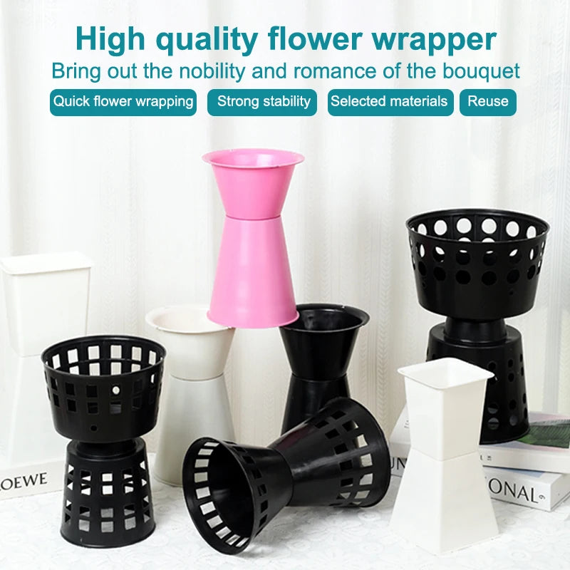 Plastic Flower Arrangement Base & Bouquet Fixing Stand