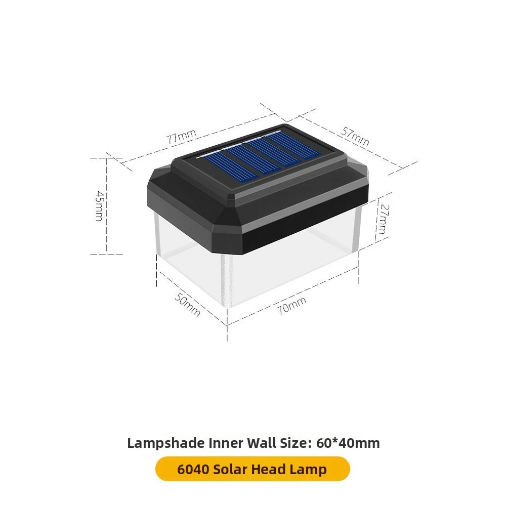 IP65 Solar LED Post Cap Light – Waterproof Outdoor Fence Lamp Solar Fence Light Nixie