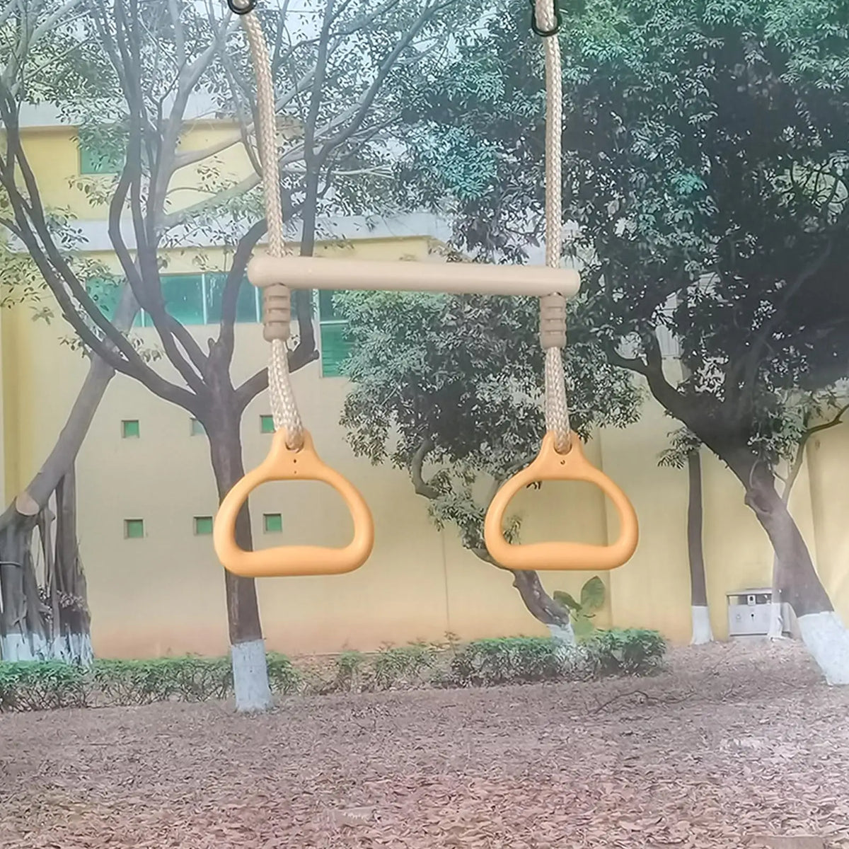 Kids Trapeze Swing Bar with Rings – Indoor & Outdoor Play