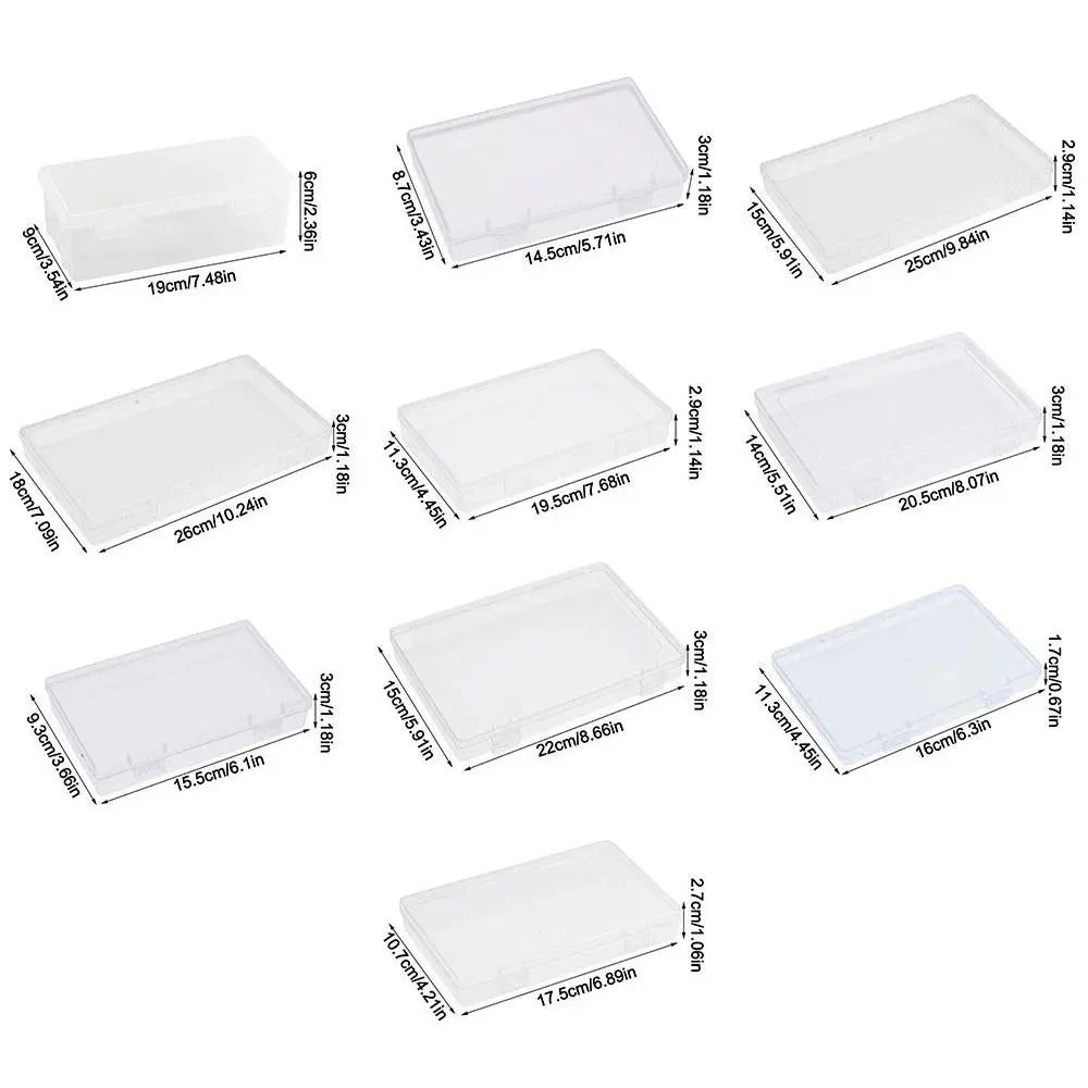 Transparent Desktop Storage Box | Dustproof PP Organizer Desktop Storage Organizer Nixie
