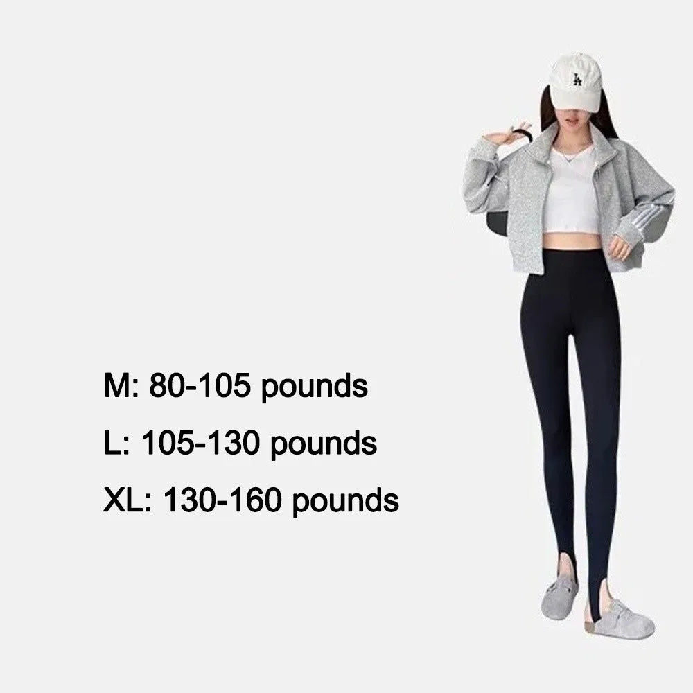 Women's High Waist Sharkskin Stretch Stirrup Leggings Women's Leggings Nixie