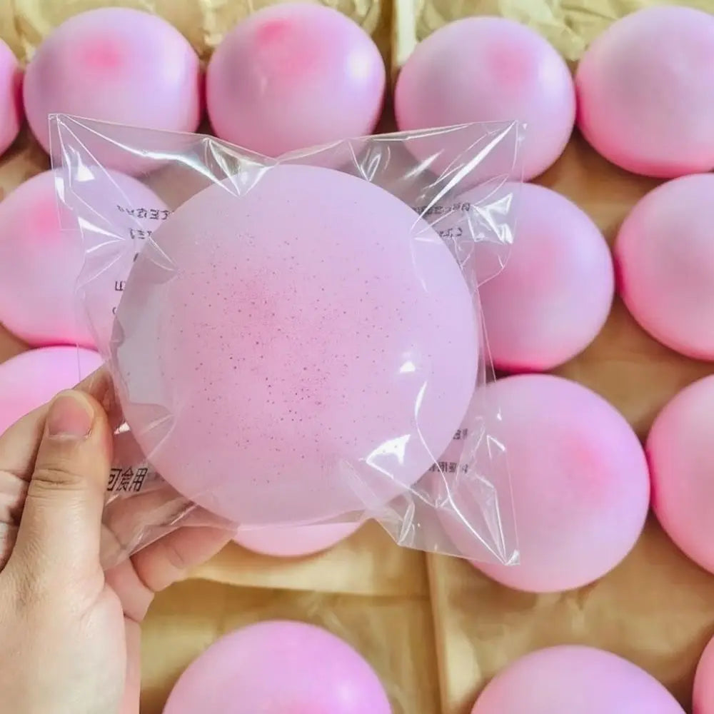 Pink Squishy Buns Slow-Rise Squeeze Fidget Toy | Soft PU Foam Squishy Fidget Toy Nixie