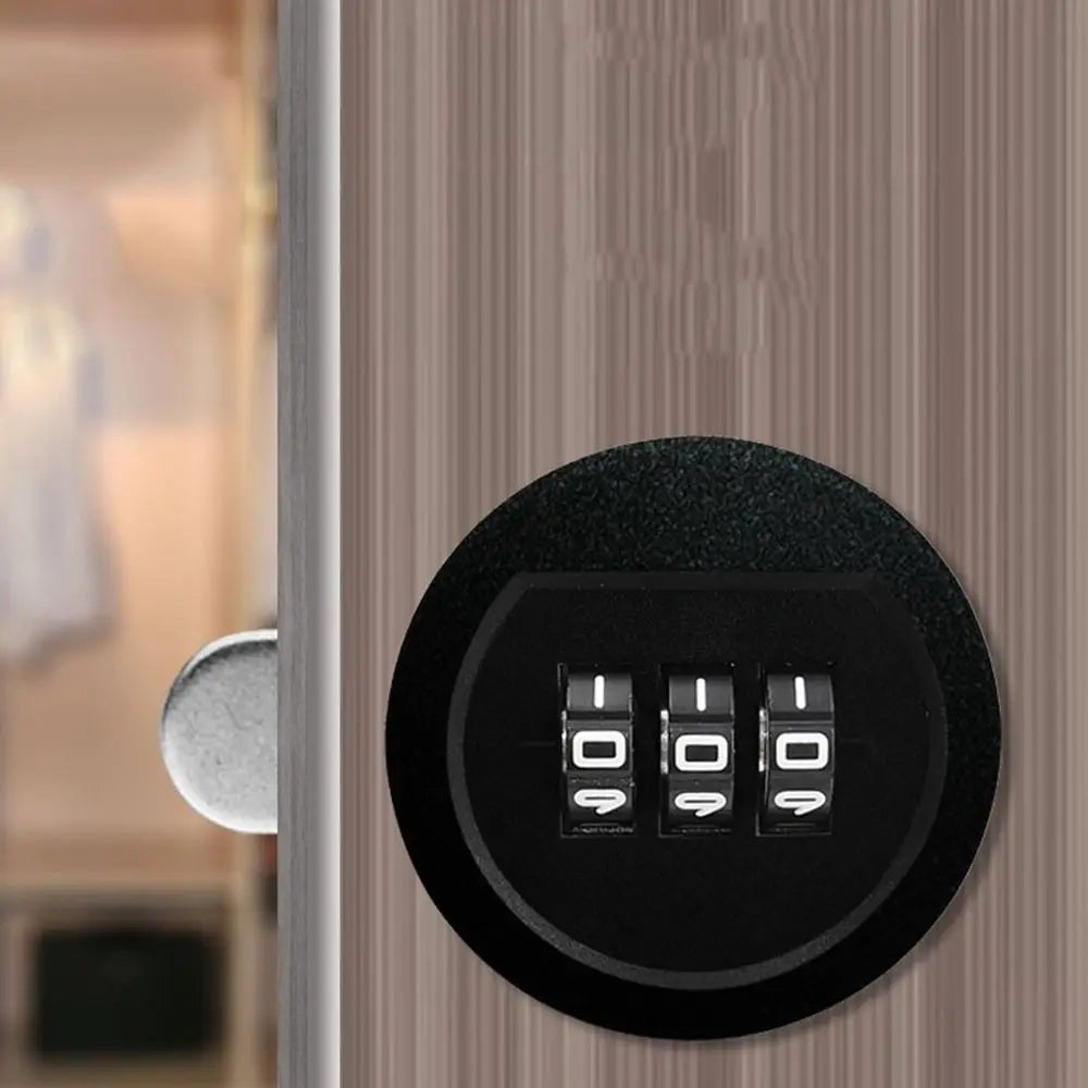 Zinc Alloy 3-Digit Combination Lock for Drawers & Cabinets