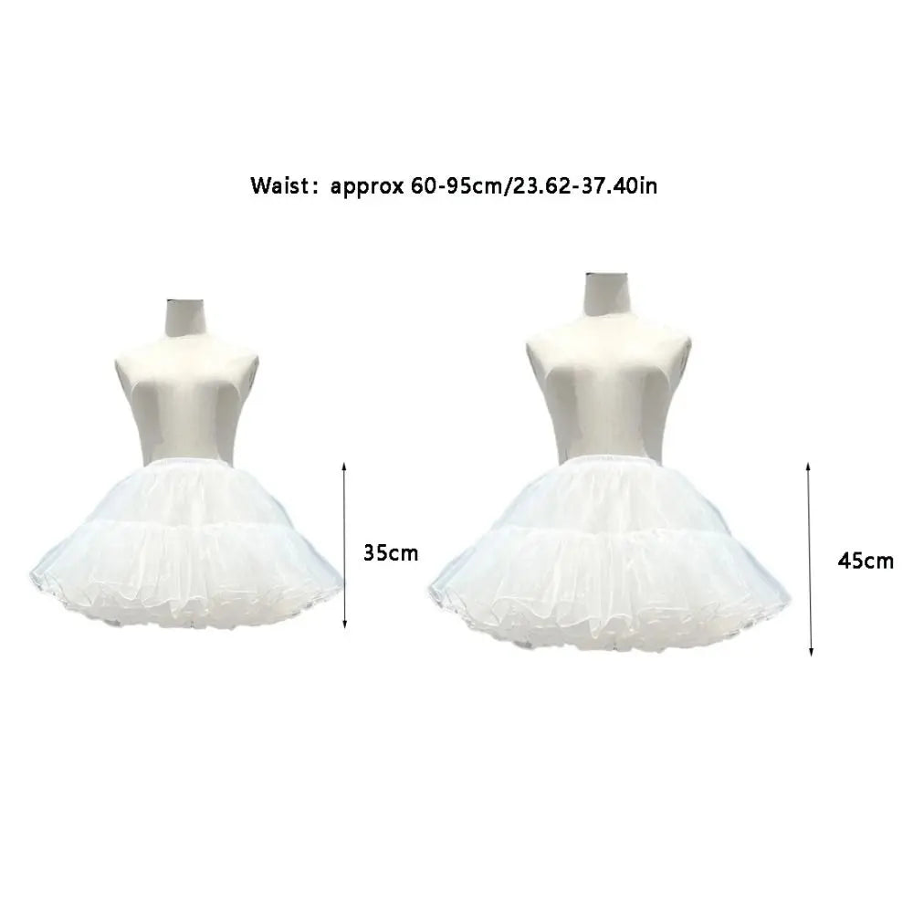 Lolita 4-Layer Boneless Puffy Petticoat Fluffy Skirt Support Lolita Petticoat Nixie