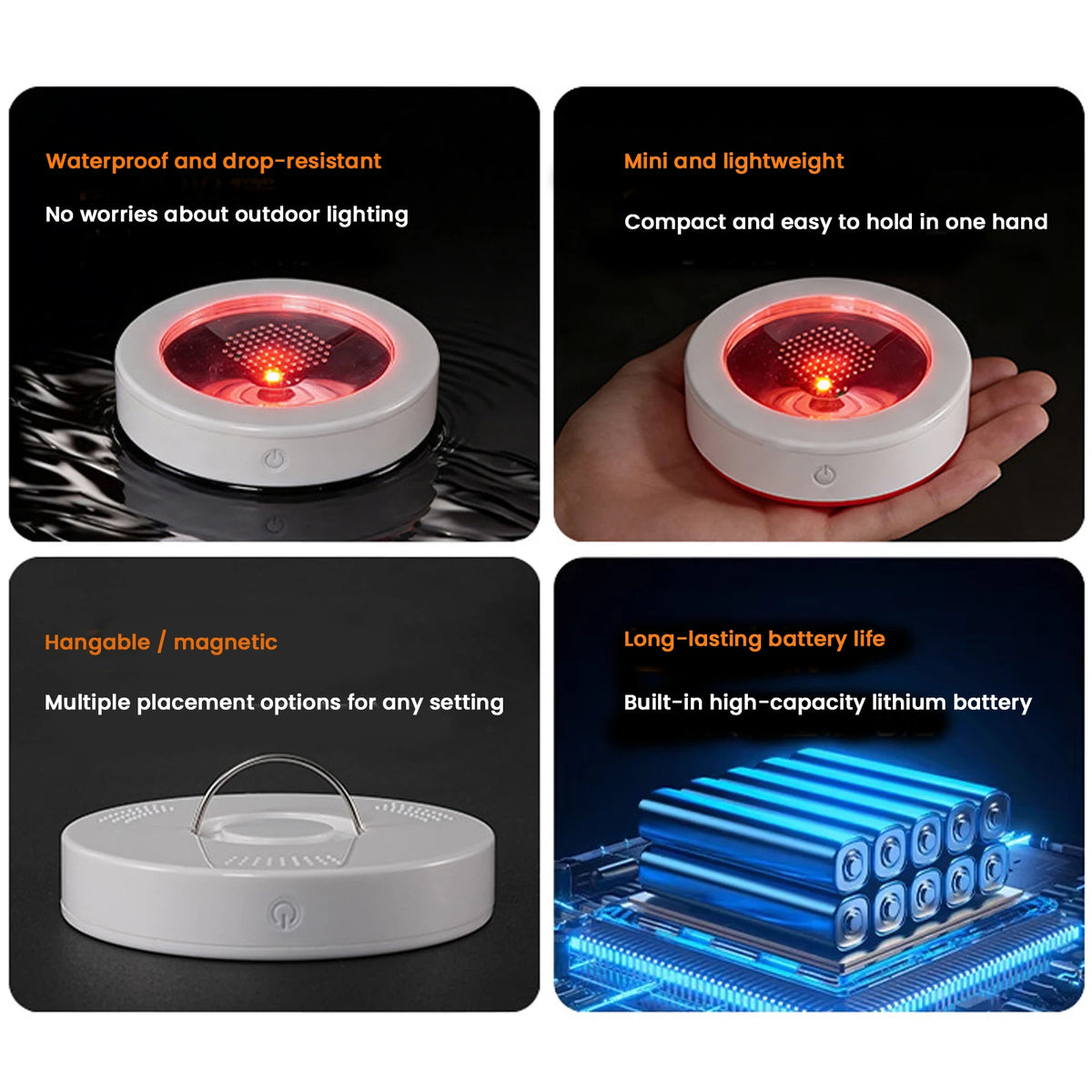 LED Light Up Coaster USB Rechargeable Glowing Drink Coaster LED Drink Coaster Nixie