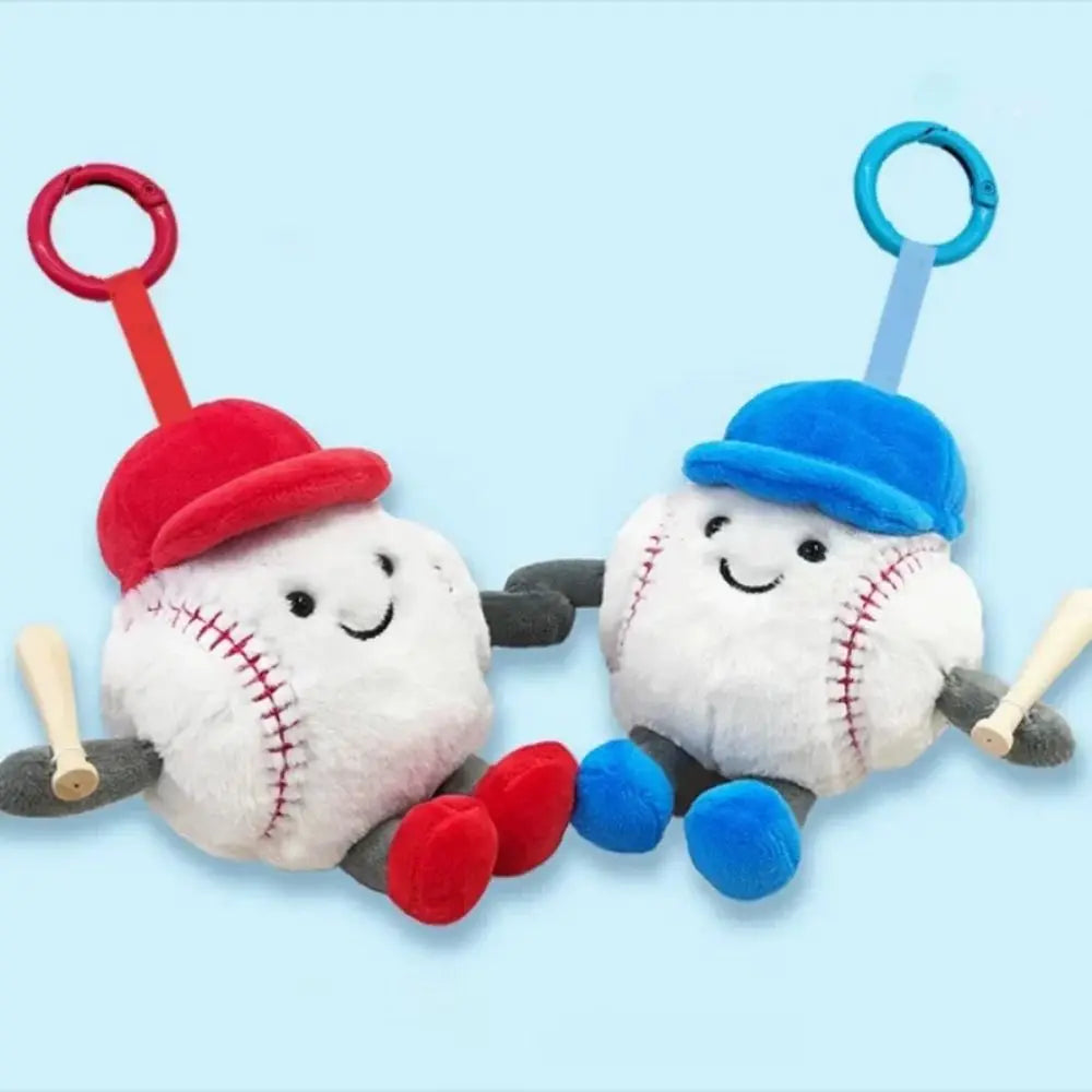Sports Ball Plush Toy Pendant – Smiling Face Keychain Doll Gift Plush Toy Pendant Nixie