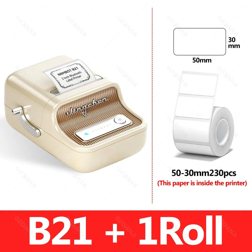 Niimbot B21 Bluetooth Thermal Label Printer – Portable Label Maker