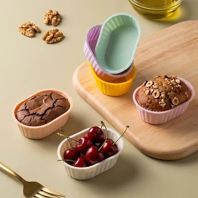 Air Fryer Silicone Baking Cups 5-Pack | Nonstick Ramekins Silicone Baking Cups Nixie