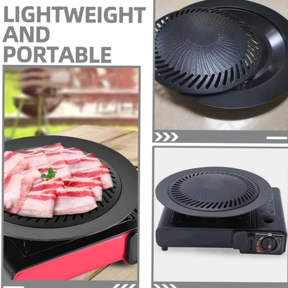 KOSUN Aluminum Korean Grill Pan – Nonstick Portable BBQ Tray Grill Pan Nixie