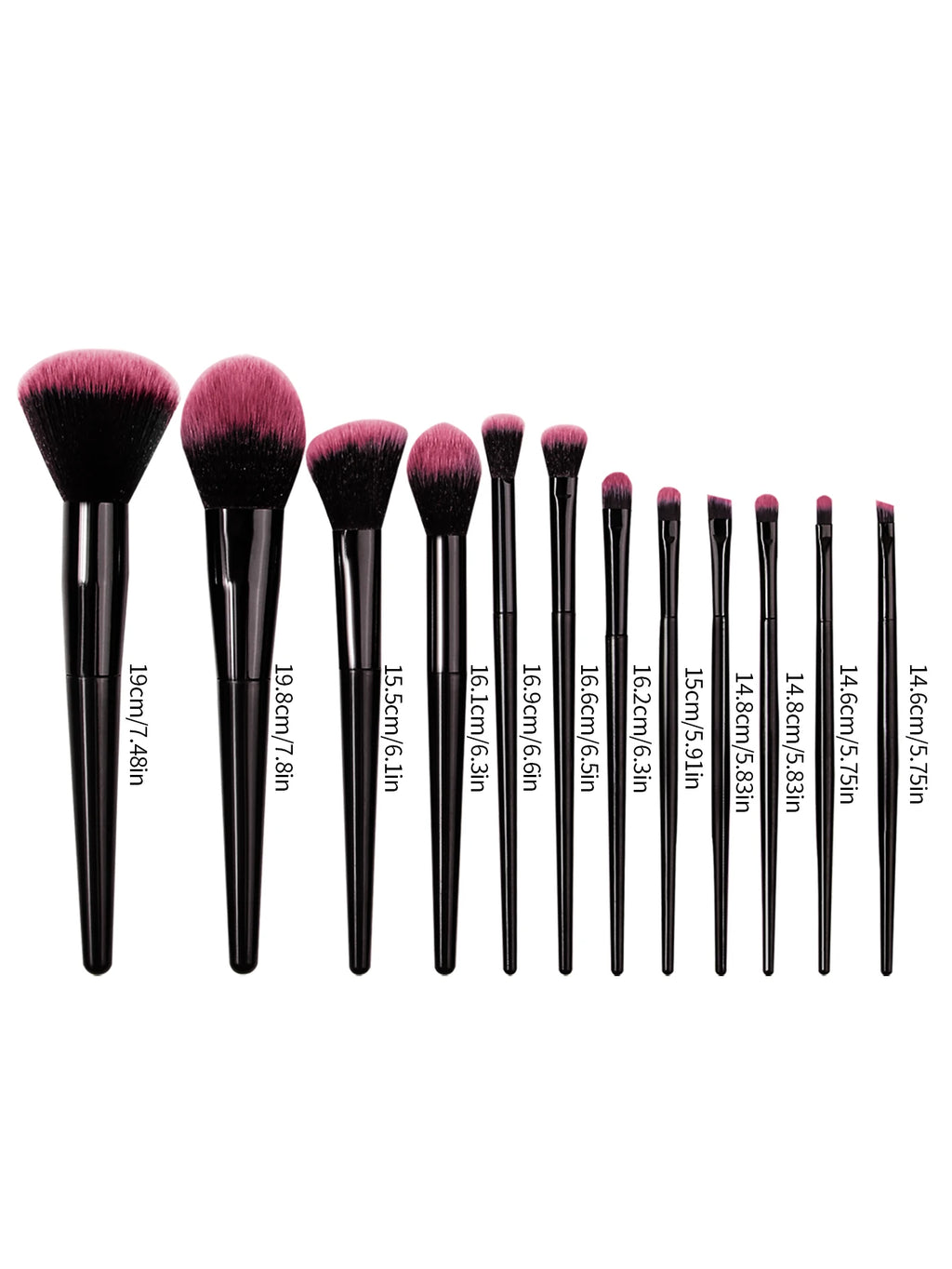 12Pcs Soft Makeup Brush Set – Foundation, Blush & Eyeshadow Makeup Brush Set Nixie