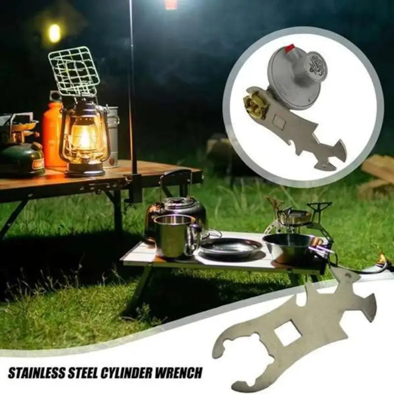 Stainless Steel Gas Cylinder Wrench – Portable Bottle Key Tool Gas Bottle Wrench Nixie
