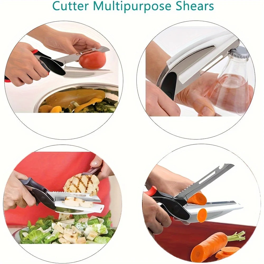 Kitchen Scissors Stainless Steel – Meat, Fruit & Vegetable Cutter Kitchen Scissors Nixie