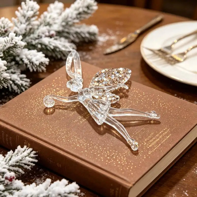 Clear Acrylic Christmas Ornaments with Rhinestone Details Christmas Ornaments Nixie