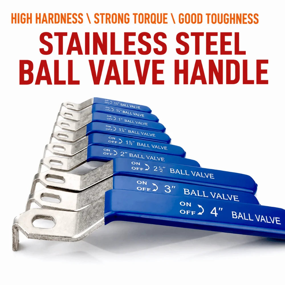 Stainless Steel Ball Valve Lever Handle DN15–DN50 | 6 Sizes
