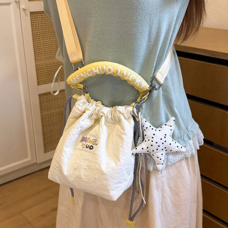 Women's Japanese Style Cute Bucket Crossbody Shoulder Bag Bucket Shoulder Bag Nixie