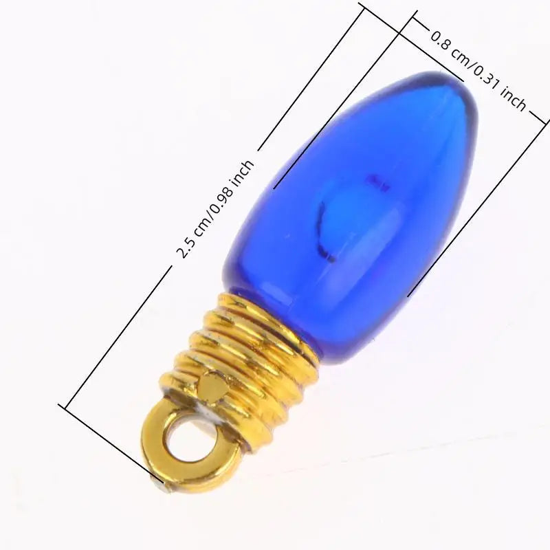 Mini Colorful Plastic Bulbs 10 Pcs – Reusable Christmas Decor Christmas Ornaments Nixie