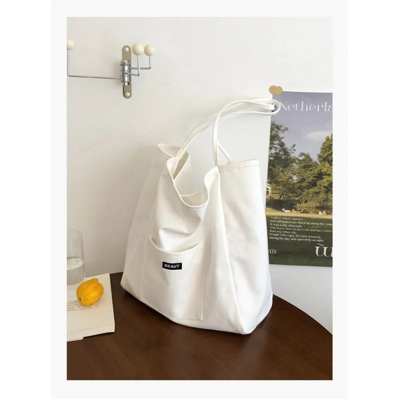 Korean Nylon Shoulder Tote Bag – Large Capacity Women's Bag