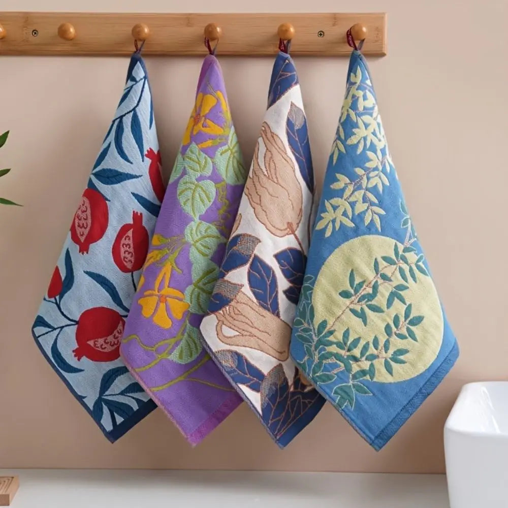 4-Layer Cotton Gauze Kitchen Hand Towel 34x40cm | Quick Dry