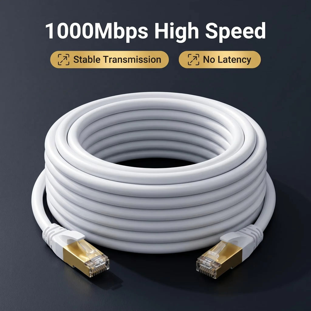 Cat6 Ethernet Cable RJ45 UTP 1000Mbps LAN Cord – PC, PS5 & Xbox Ethernet Network Cable Nixie