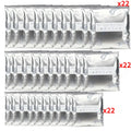 66Pcs Aluminum Foil Bags, Zipper Pouches & Air Fryer Liners Food Storage Set Nixie Large22 Med22 Sm22
